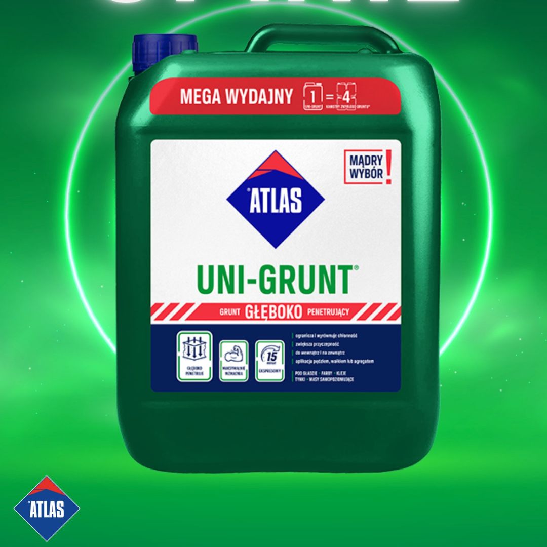 ATLAS UNI-GRUNT 5L  szybkoschnąca emulsja gruntująca